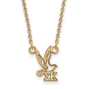 14K Plated Silver Sigma Kappa XS (Tiny) Necklace